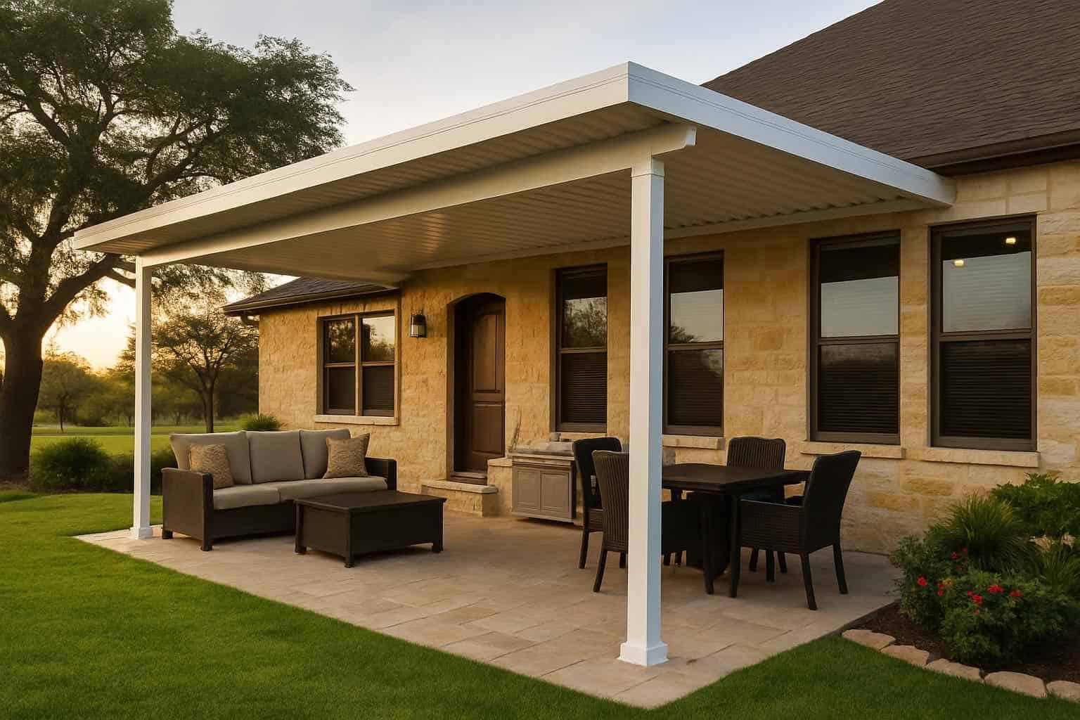 Patio Cover Installation Contractor In Luckenbach TX Aluminum Patio Cover Installer in Luckenbach TX