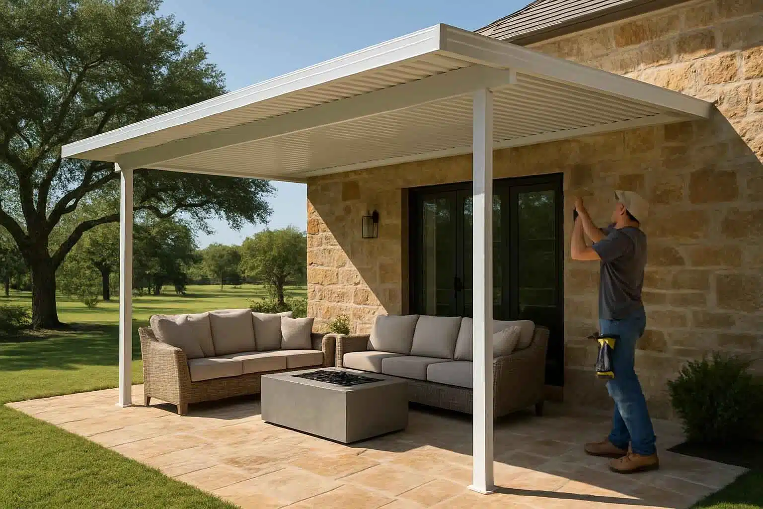 Patio Cover Installation Contractor In Stonewall TX Aluminum Patio Cover Installer in Stonewall TX