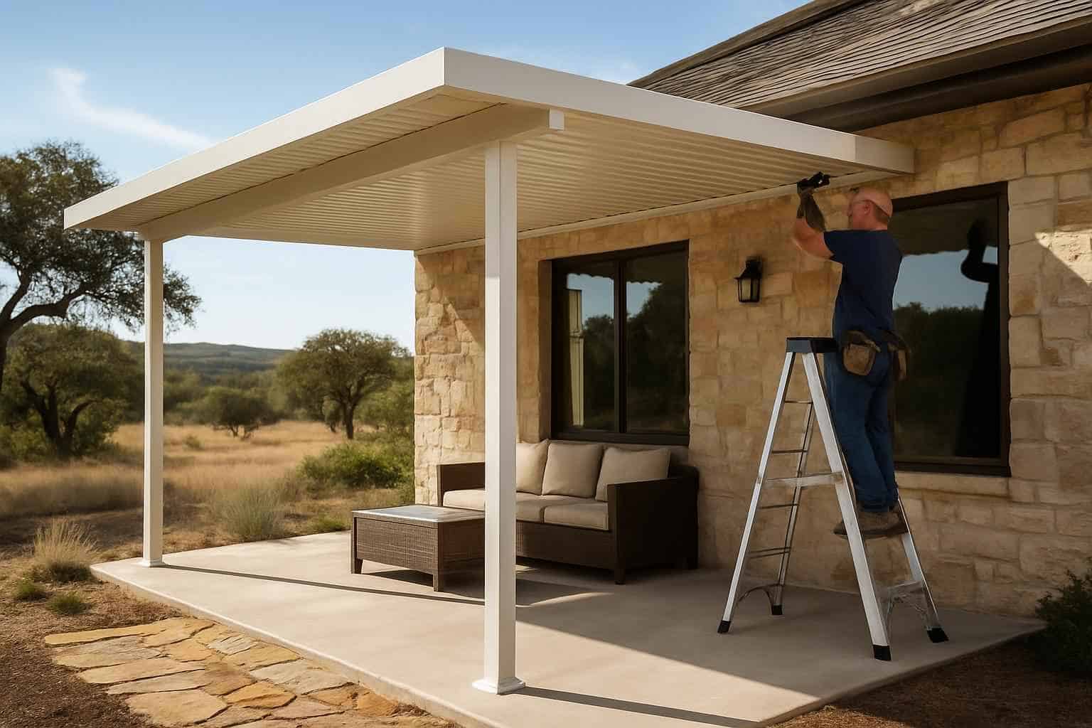 Patio Cover Installation Contractor In Willow City TX Aluminum Patio Cover Installer in Willow City TX