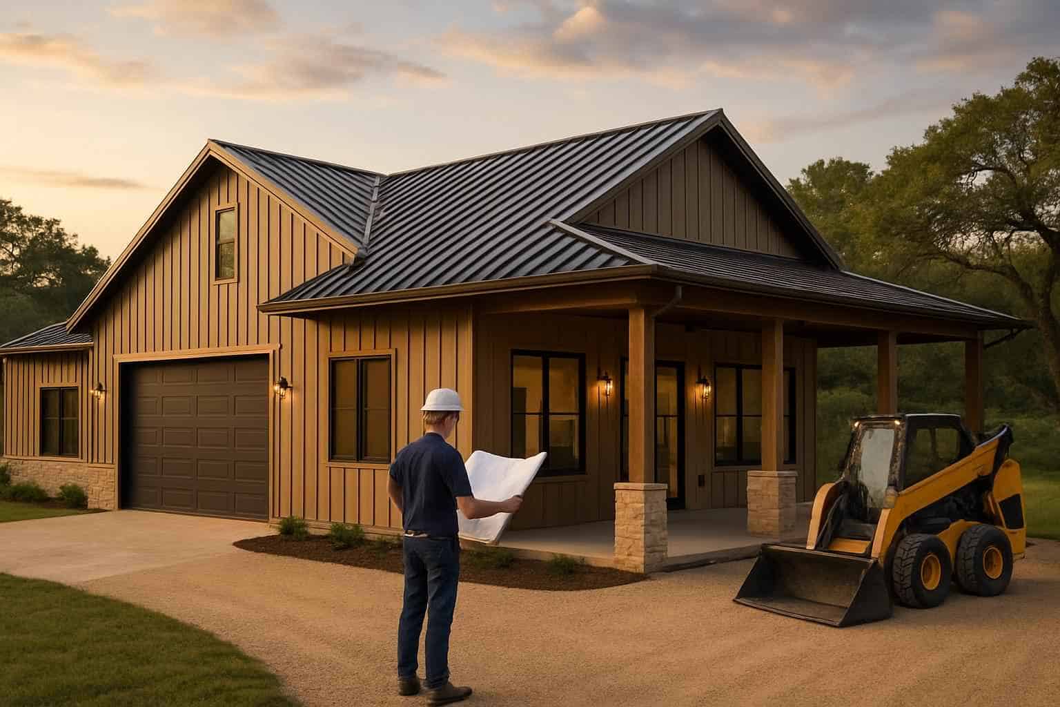 Metal Building Construction Contractor In Luckenbach TX Barndominium Builder Service in Luckenbach TX