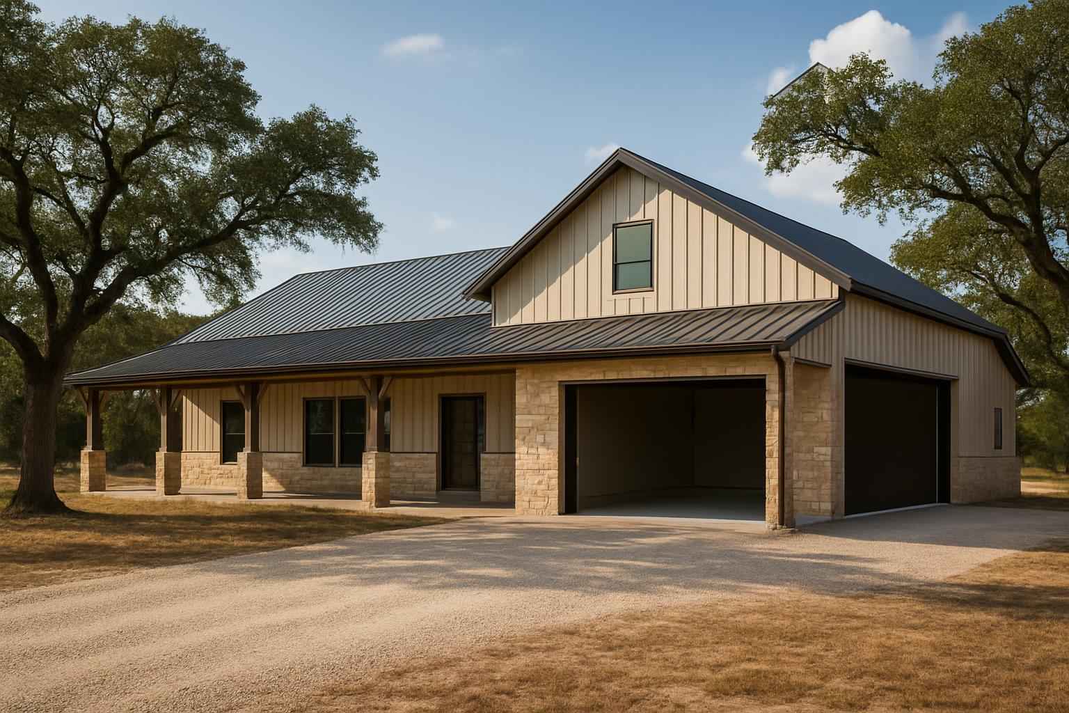 Metal Building Construction Contractor In Stonewall TX Barndominium Builder Service in Stonewall TX