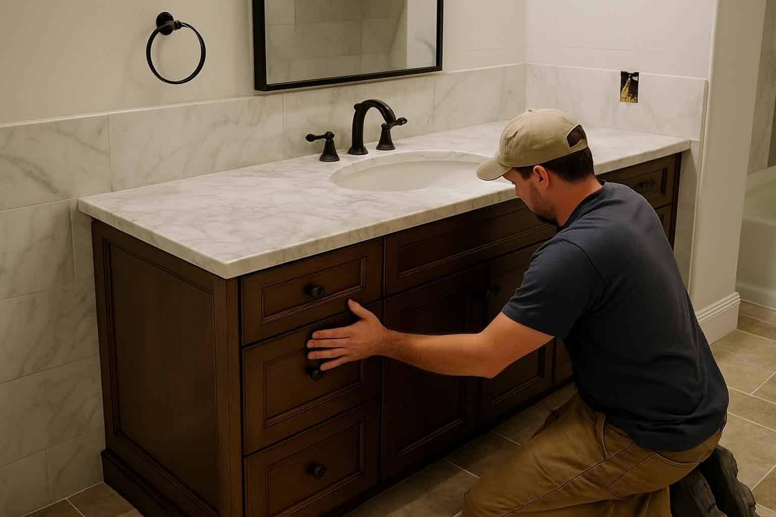 Bathroom Remodeling Contractor In Luckenbach TX Bathroom Vanity Installation Service in Luckenbach TX