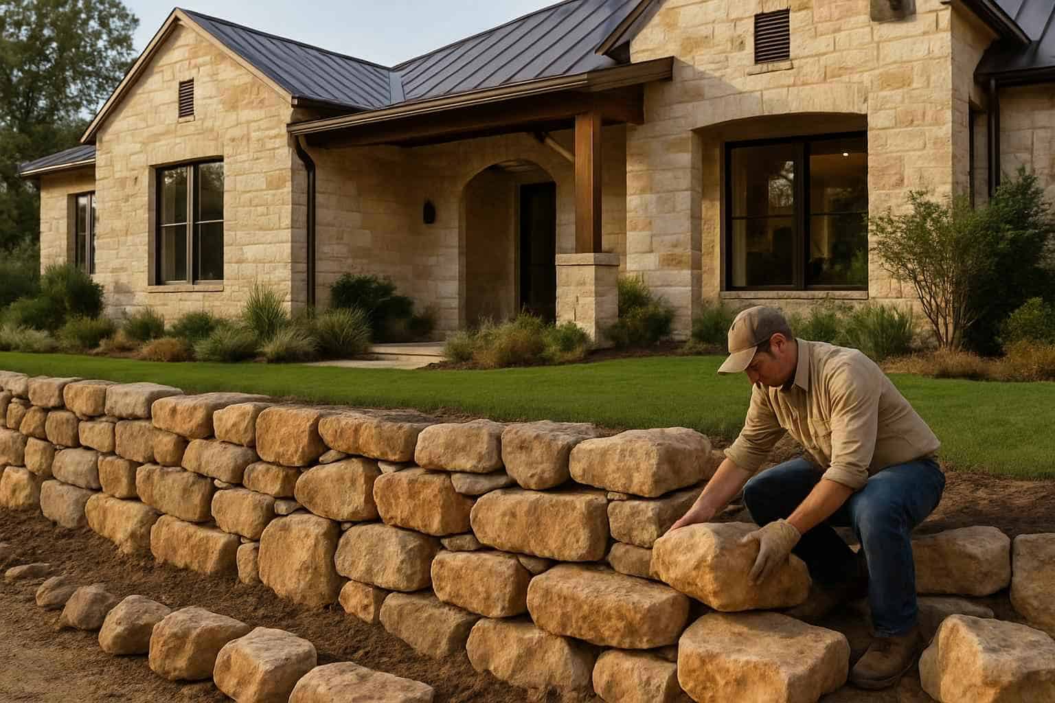 Retaining Wall Contractor In Willow City TX Boulder Retaining Wall Builder in Willow City TX