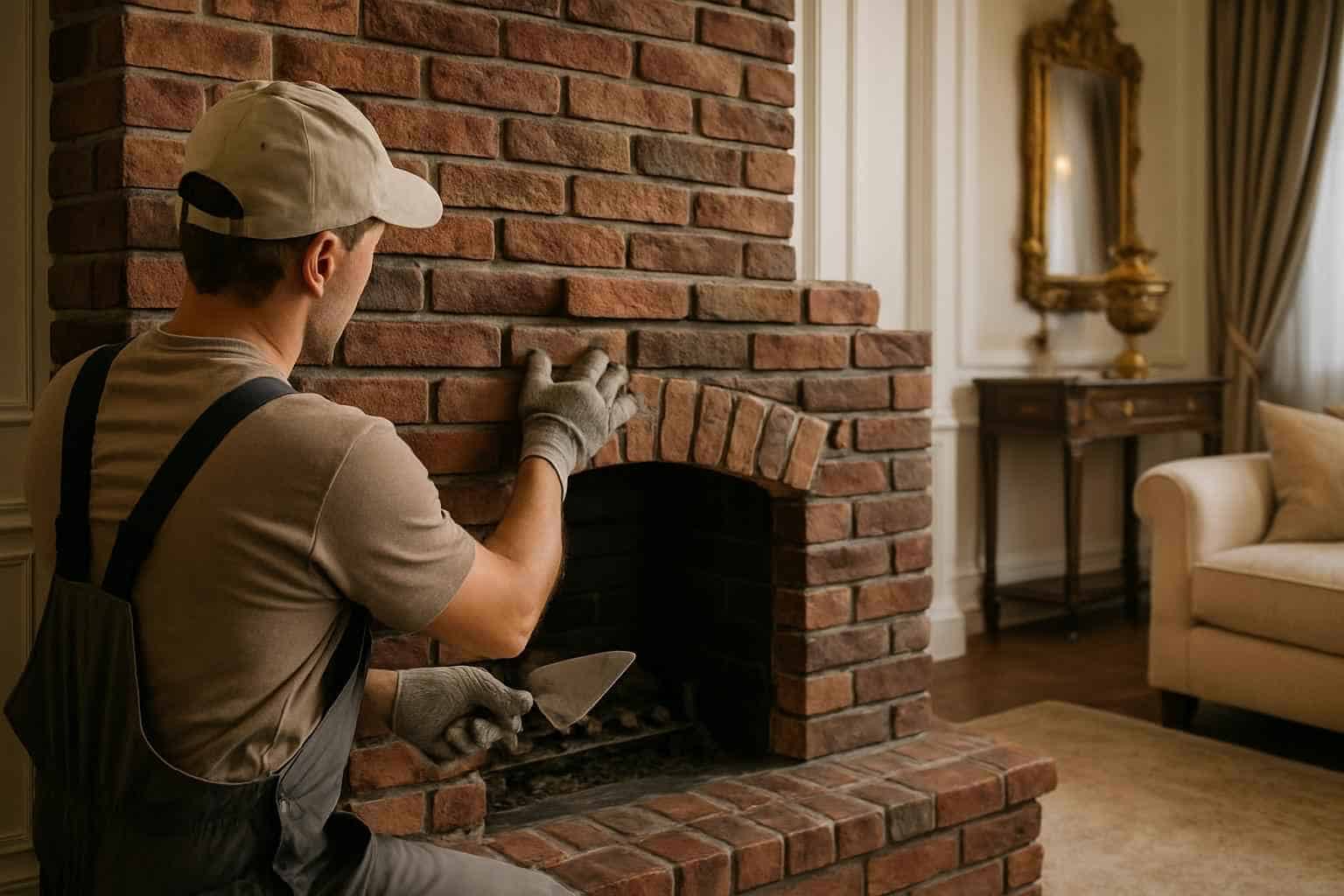 Brick Contractor In Fredericksburg TX Brick Fireplace Surround Installer in Fredericksburg TX