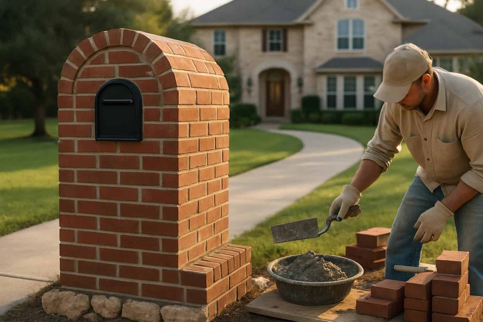 Brick Contractor In Fredericksburg TX Brick Mailbox Builder in Fredericksburg TX