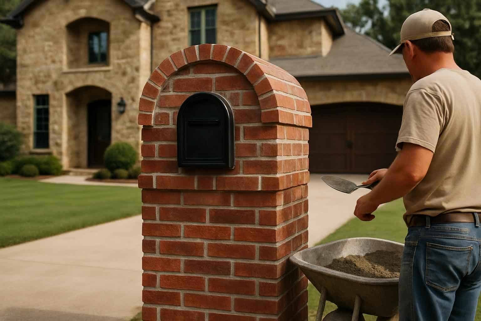 Brick Contractor In Luckenbach TX Brick Mailbox Builder in Luckenbach TX