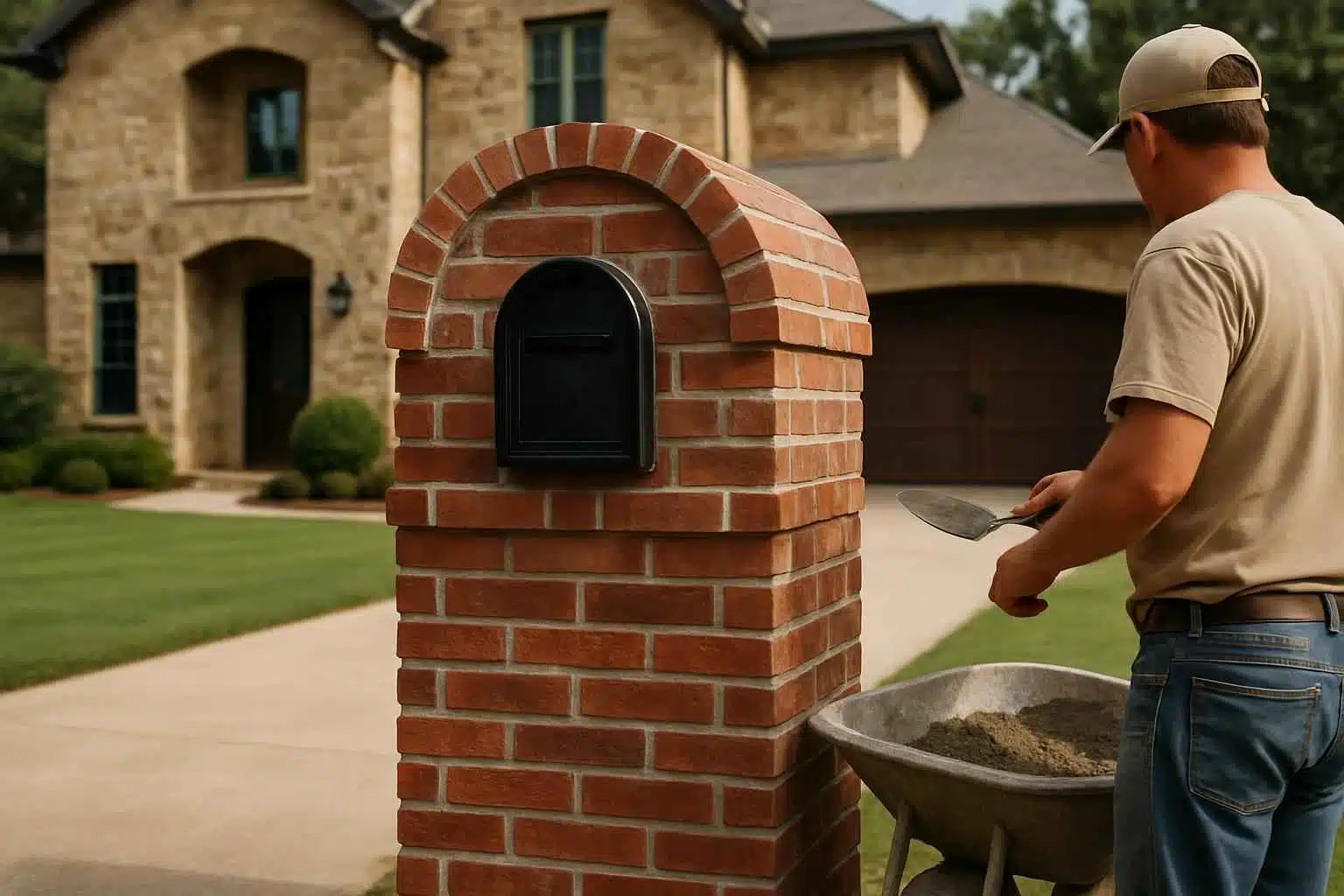 Brick Mailbox Builder in Luckenbach TX