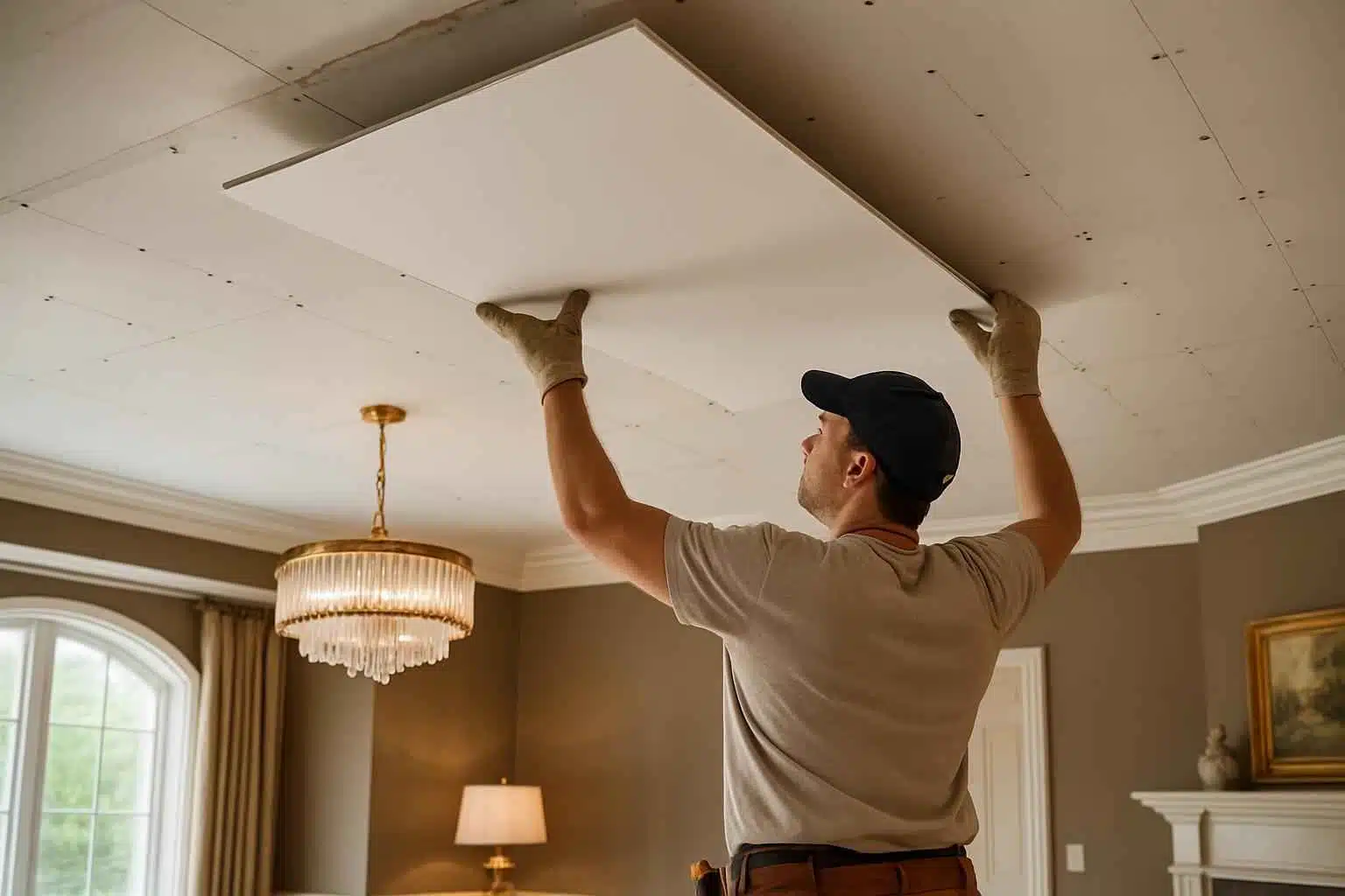 Ceiling Drywall Installation in Luckenbach TX