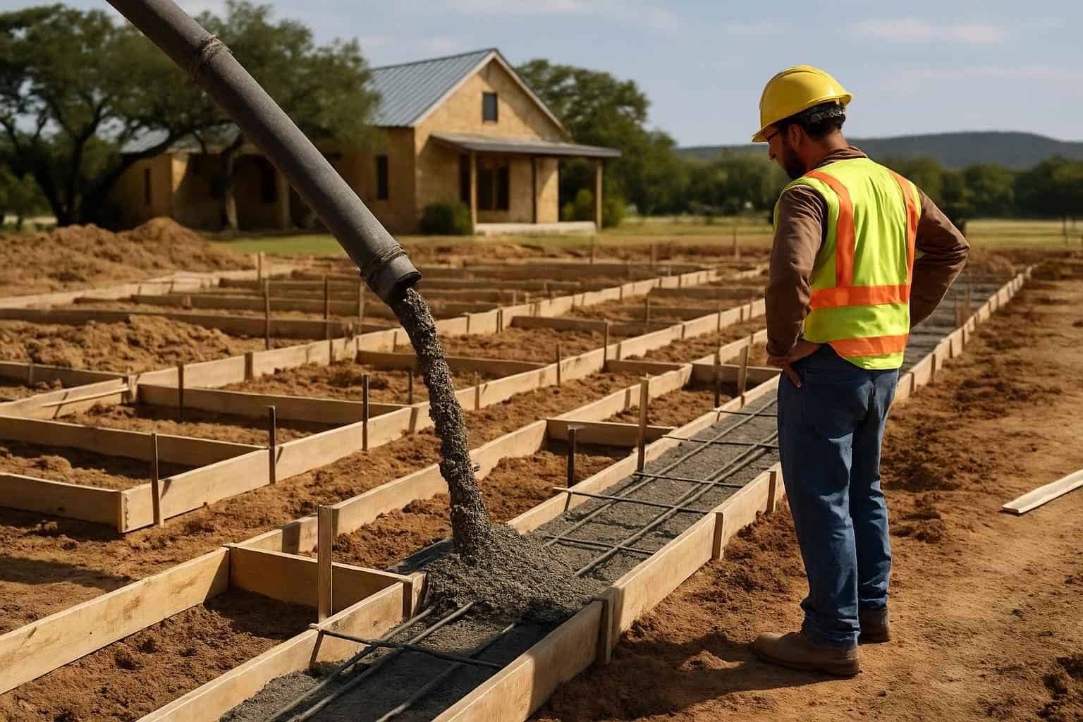 Concrete Slabs Foundations Contractor In Fredericksburg TX Concrete Footing Contractor in Fredericksburg TX