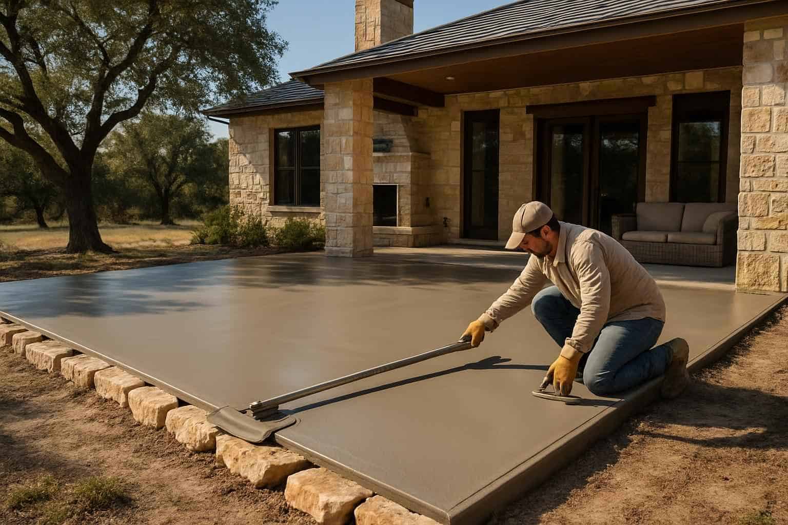 Patio Construction Contractor In Willow City TX Concrete Patio Installation Service in Willow City TX