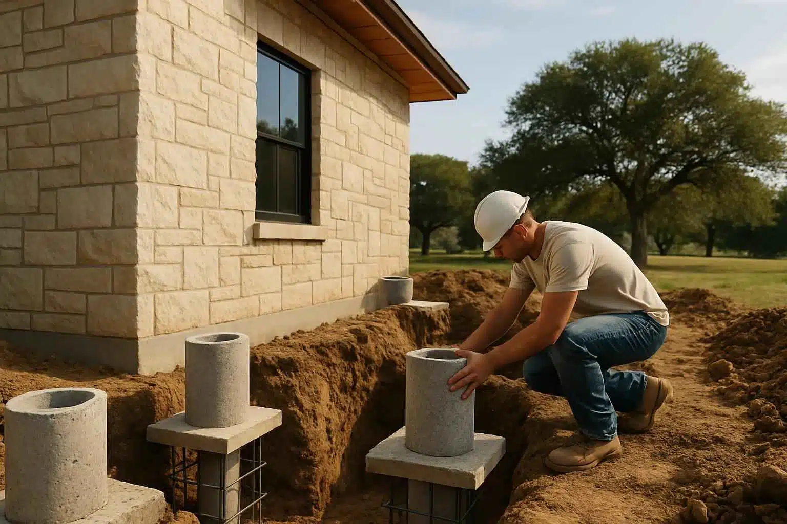 Concrete Pier Installation Contractor in Stonewall TX