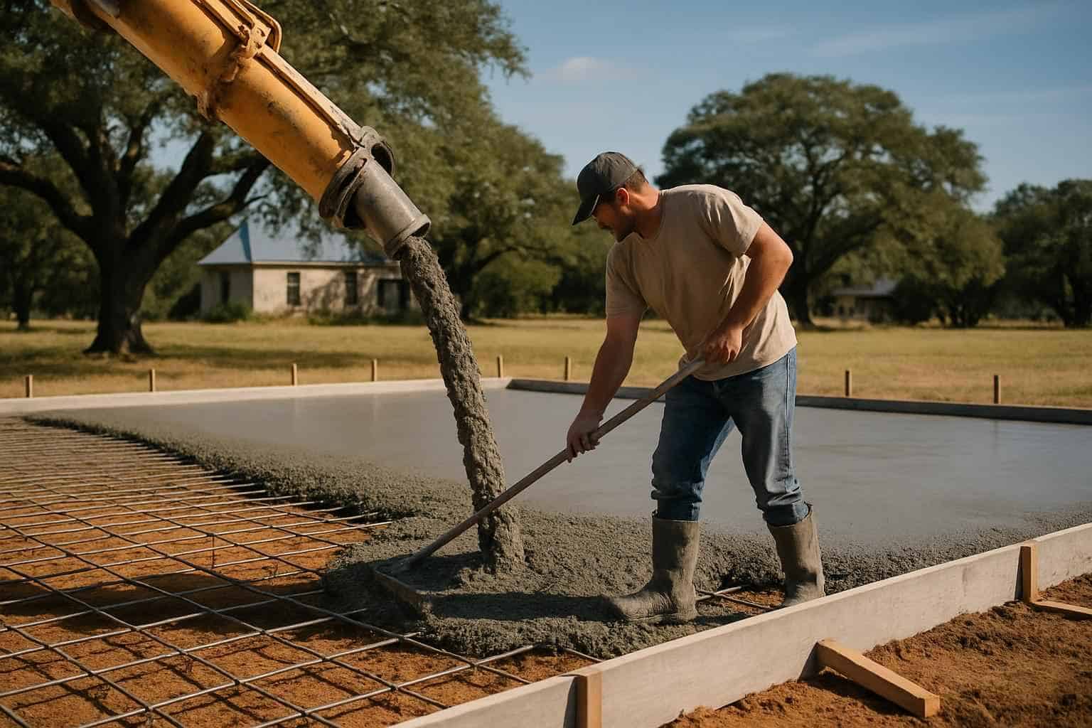 Concrete Slabs Foundations Contractor In Fredericksburg TX Concrete Slab Pouring Company in Fredericksburg TX