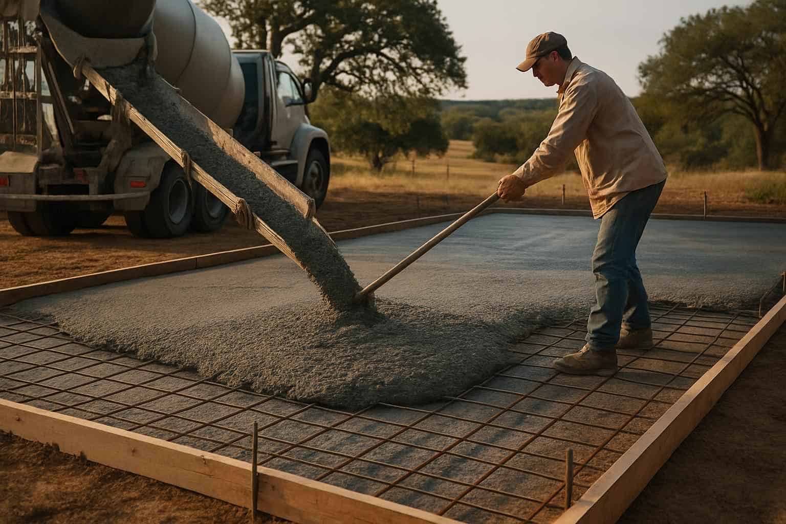 Concrete Slabs Foundations Contractor In Hye TX Concrete Slab Pouring Company in Hye TX