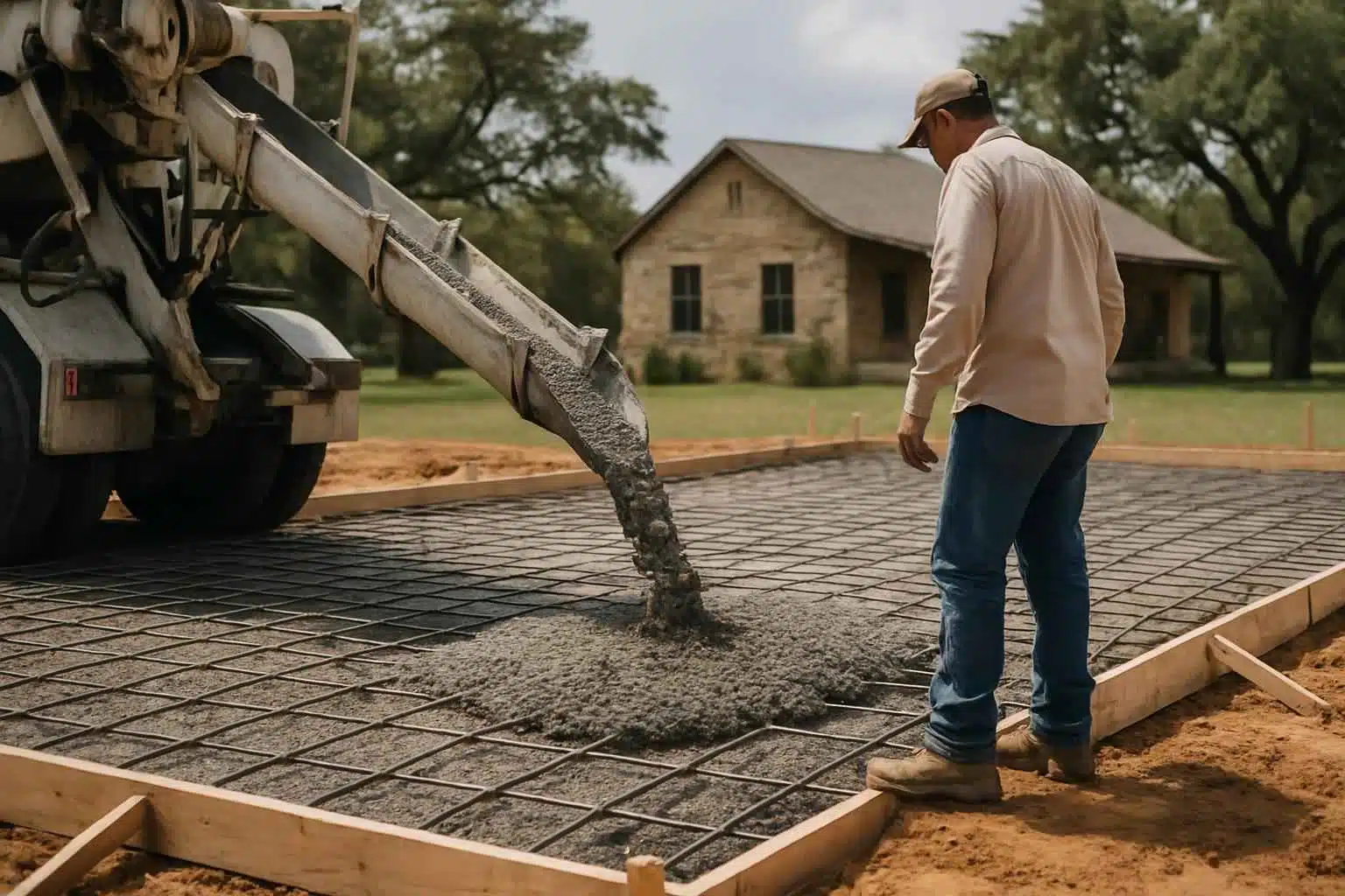 Concrete Slab Pouring Company in Luckenbach TX
