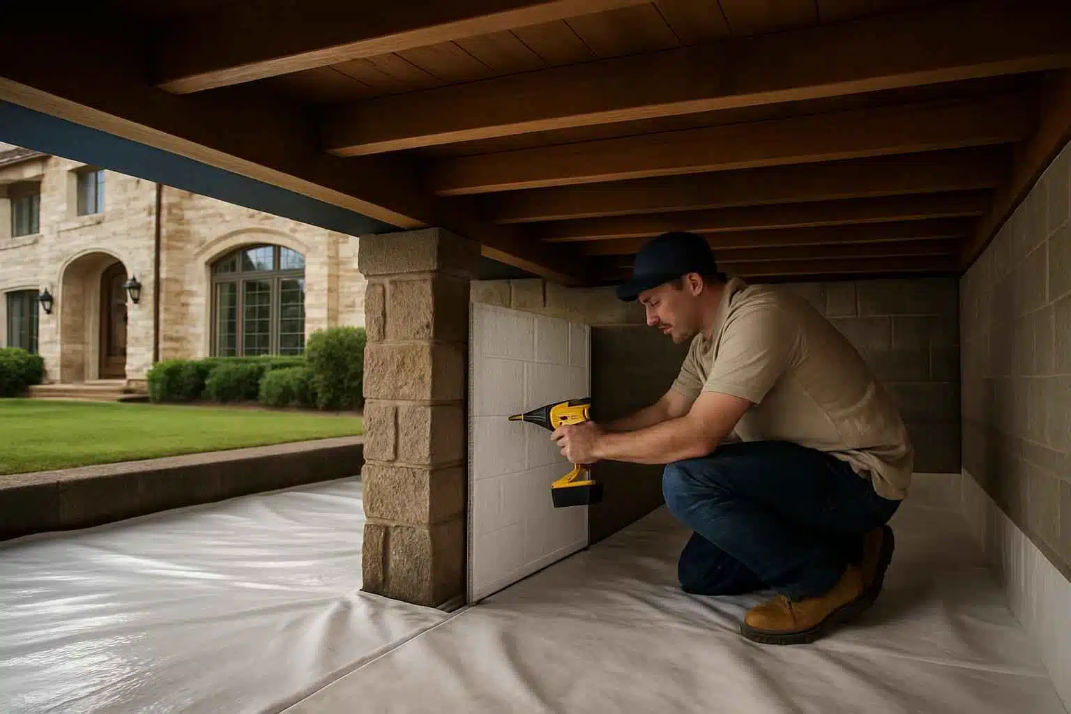 Crawl Space Repair Service in Hye TX