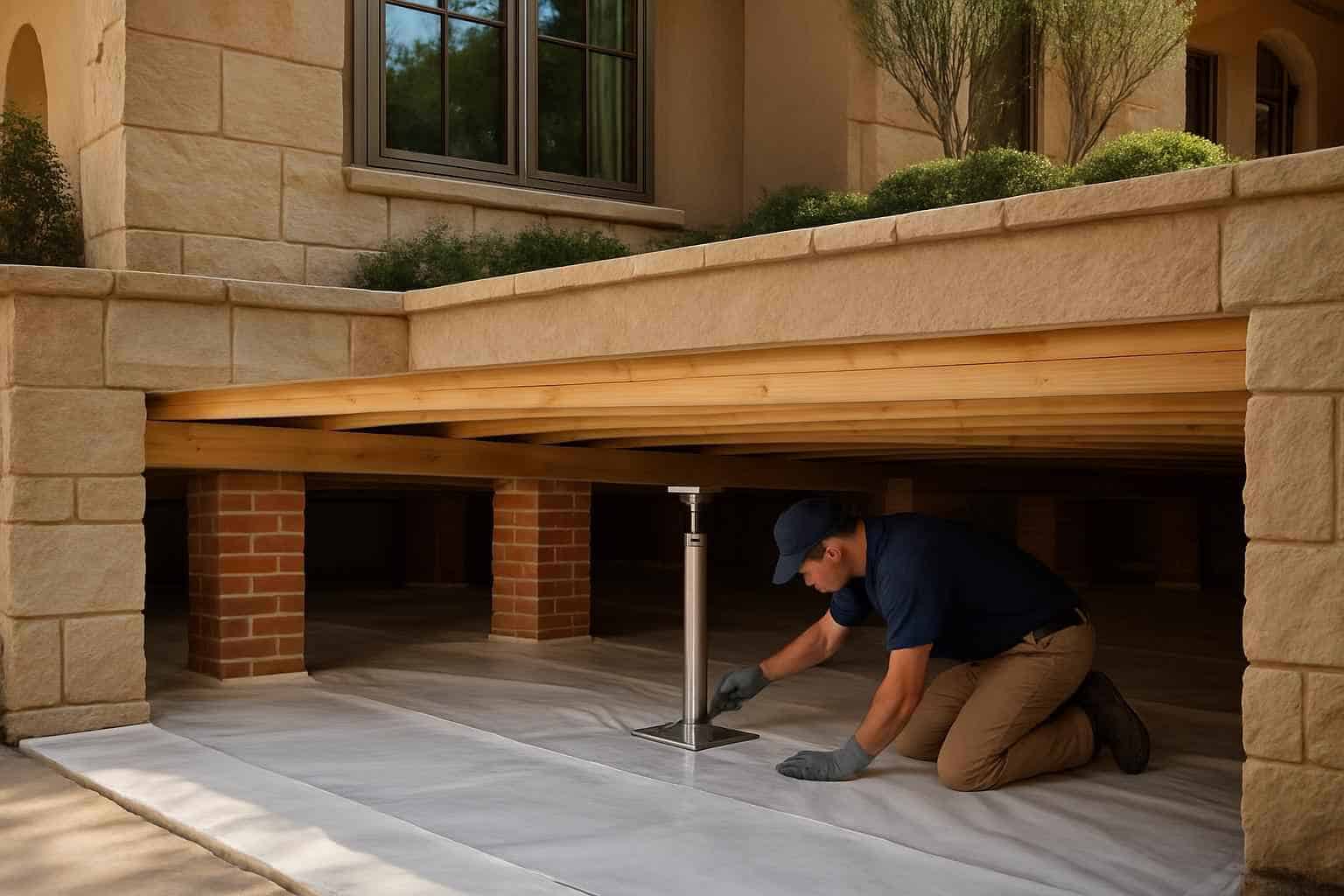 Foundation Repair Pier Beam Contractor In Stonewall TX Crawl Space Repair Service in Stonewall TX