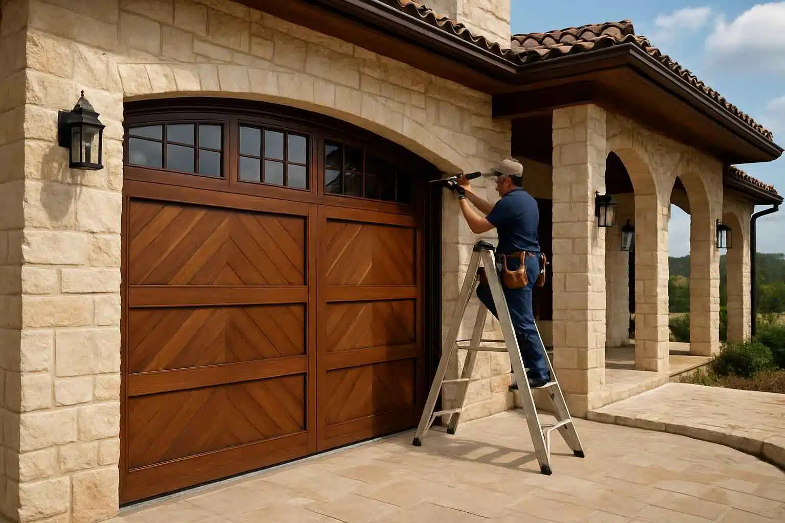 Custom Garage Door Installation in Luckenbach TX