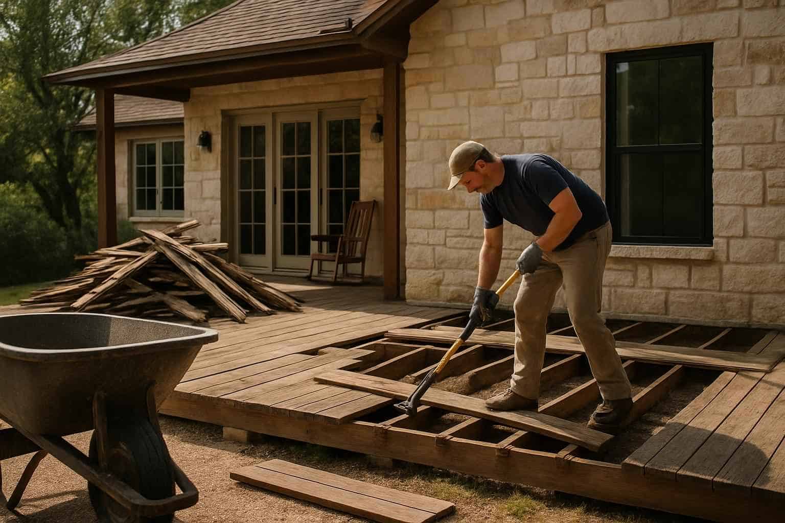 Deck Construction Contractor In Fredericksburg TX Deck Demolition Prep Service in Fredericksburg TX