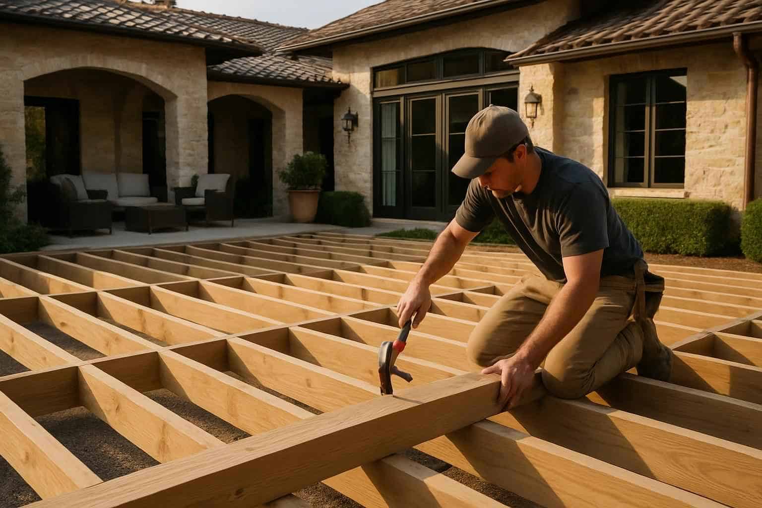 Framing Carpentry Contractor In Willow City TX Deck Framing Contractor in Willow City TX