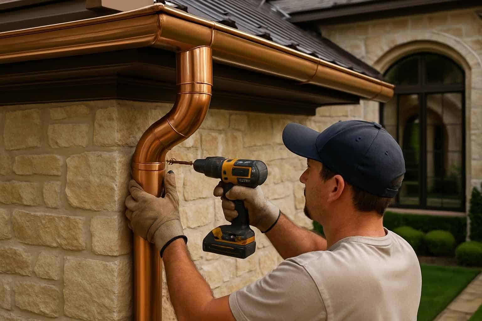 Downspout Installation Service in Luckenbach TX