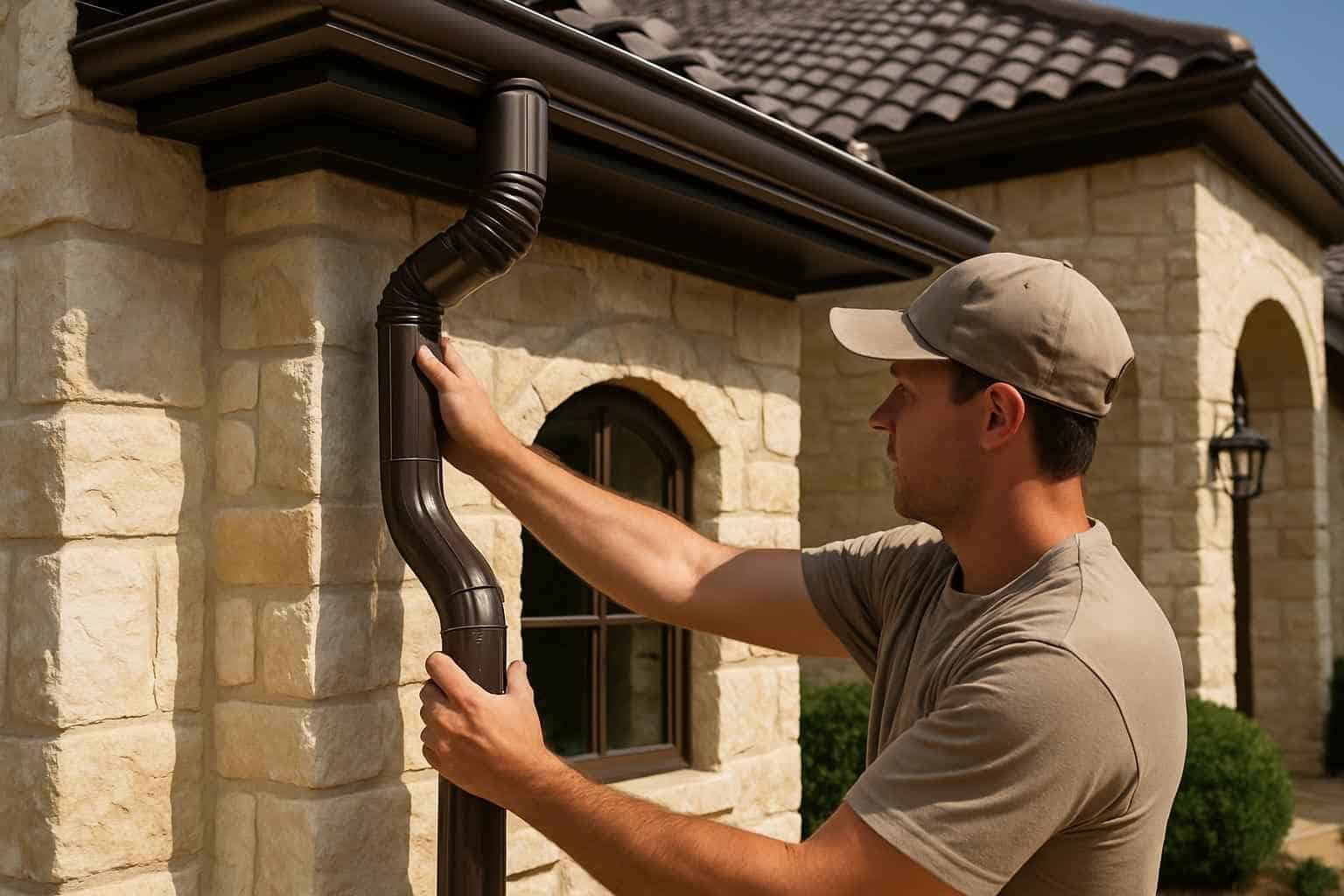 Downspout Installation Service in Stonewall TX