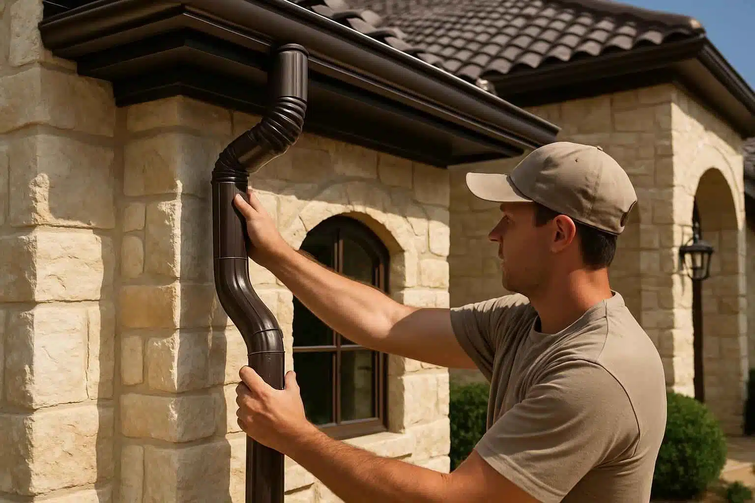 Downspout Installation Service in Stonewall TX
