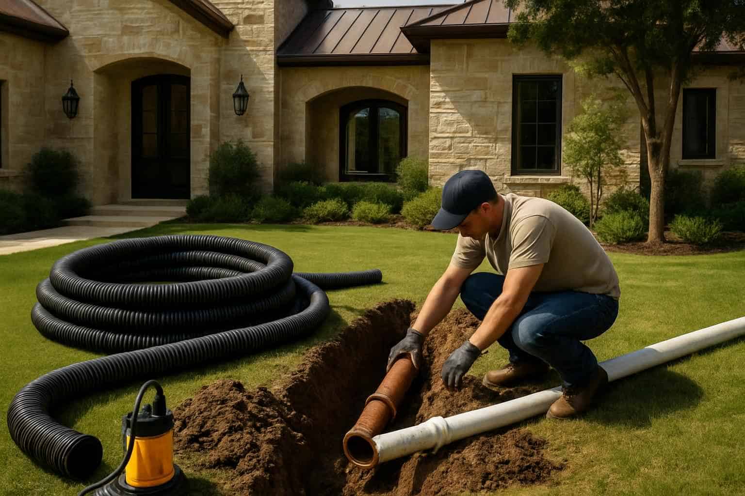 Drainage Solutions Contractor In Stonewall TX Drainage Repair Service in Stonewall TX