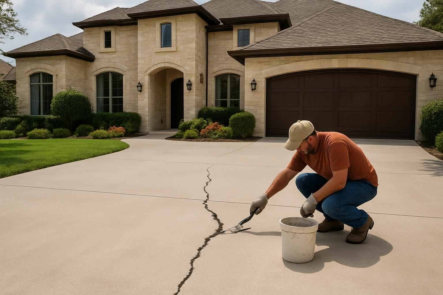 Concrete Repair Contractor In Luckenbach TX Driveway Crack Repair Service in Luckenbach TX