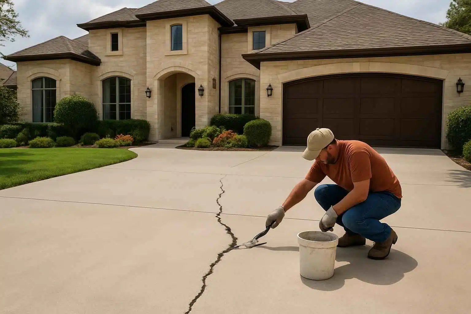 Driveway Crack Repair Service in Luckenbach TX