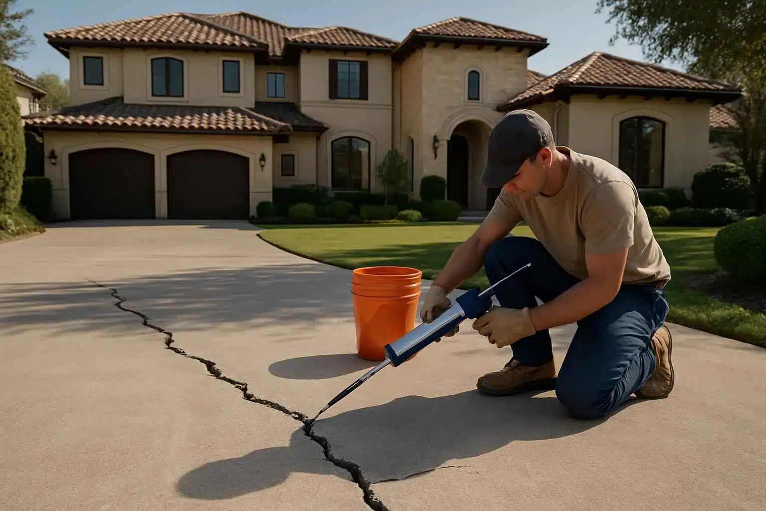 Driveway Crack Repair Service in Willow City TX