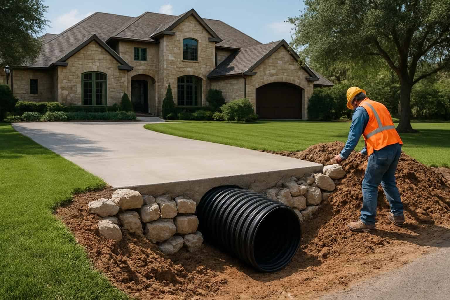 Drainage Solutions Contractor In Willow City TX Driveway Culvert Installation Service in Willow City TX