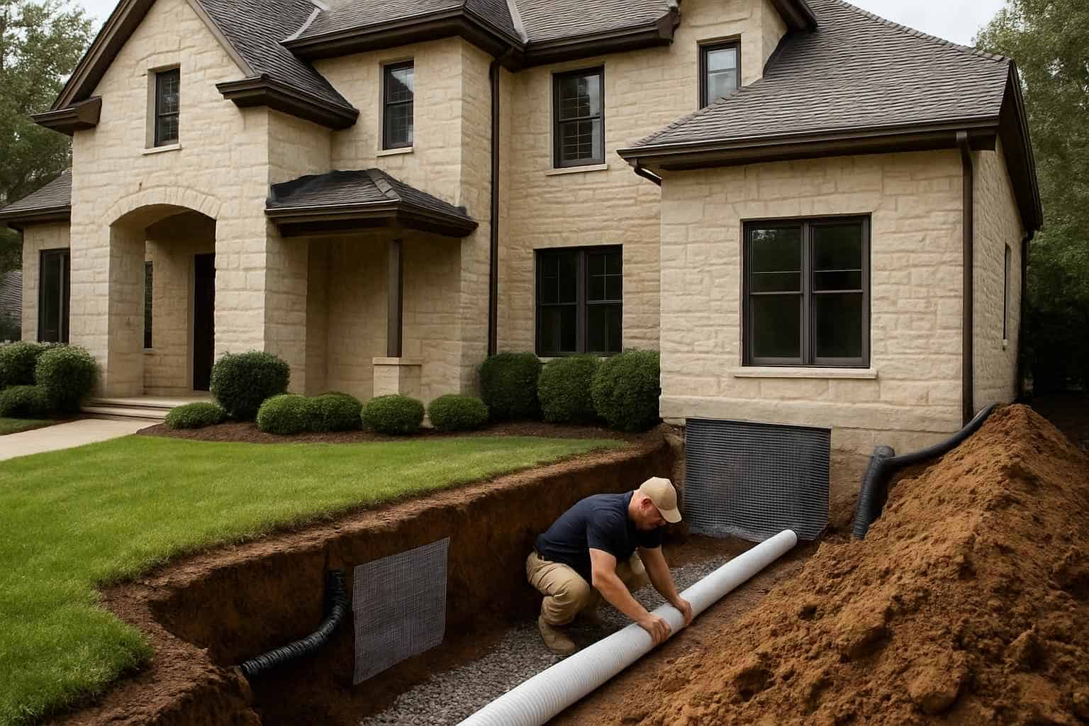 Foundation Drainage Correction Service in Fredericksburg TX