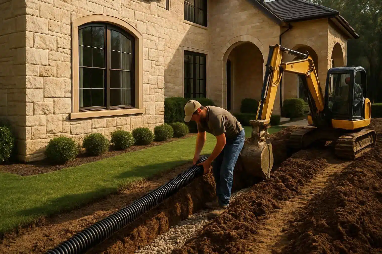 Foundation Drainage Correction Service in Hye TX