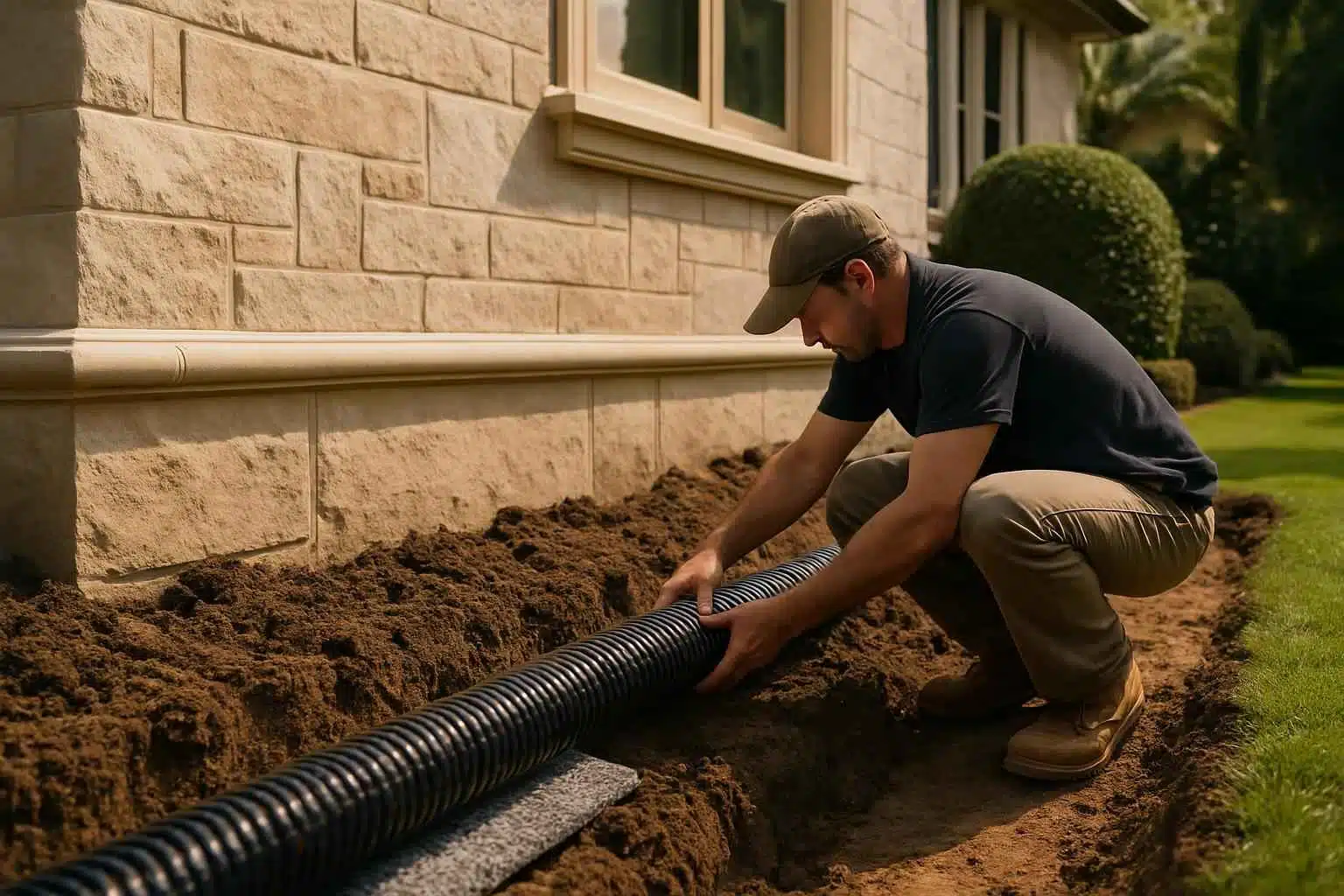 Foundation Drainage Correction Service in Willow City TX
