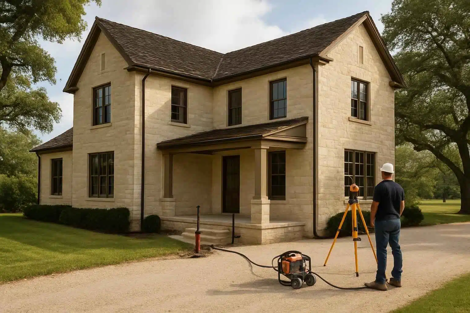 Foundation Leveling Company in Hye TX