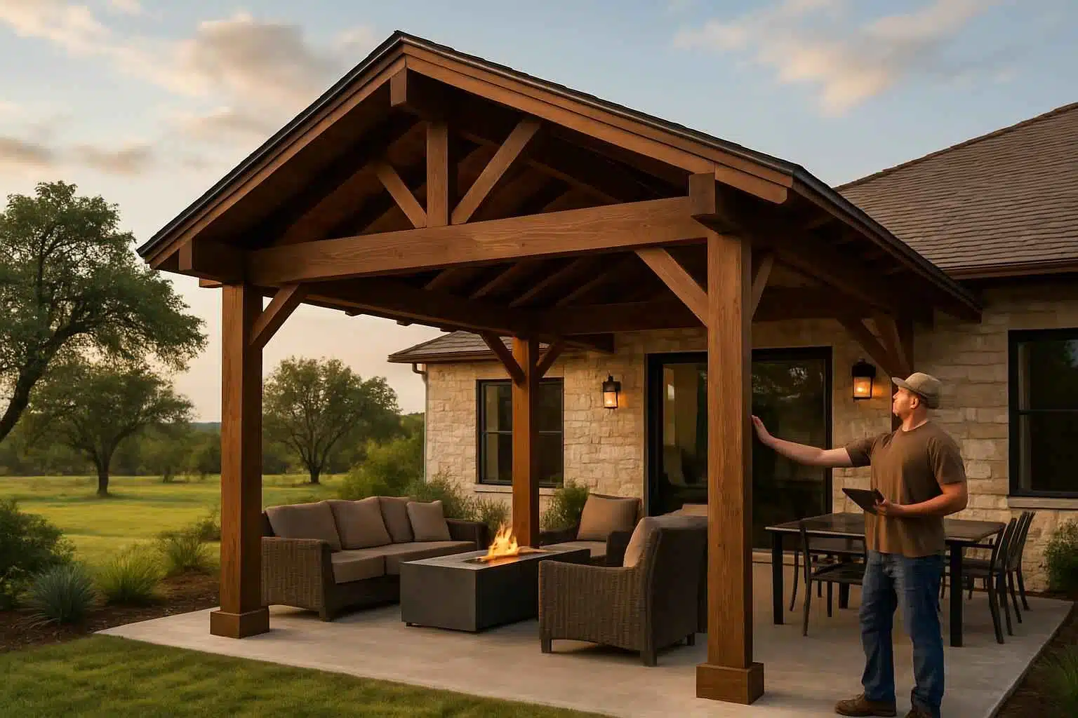 Freestanding Patio Cover Contractor in Fredericksburg TX