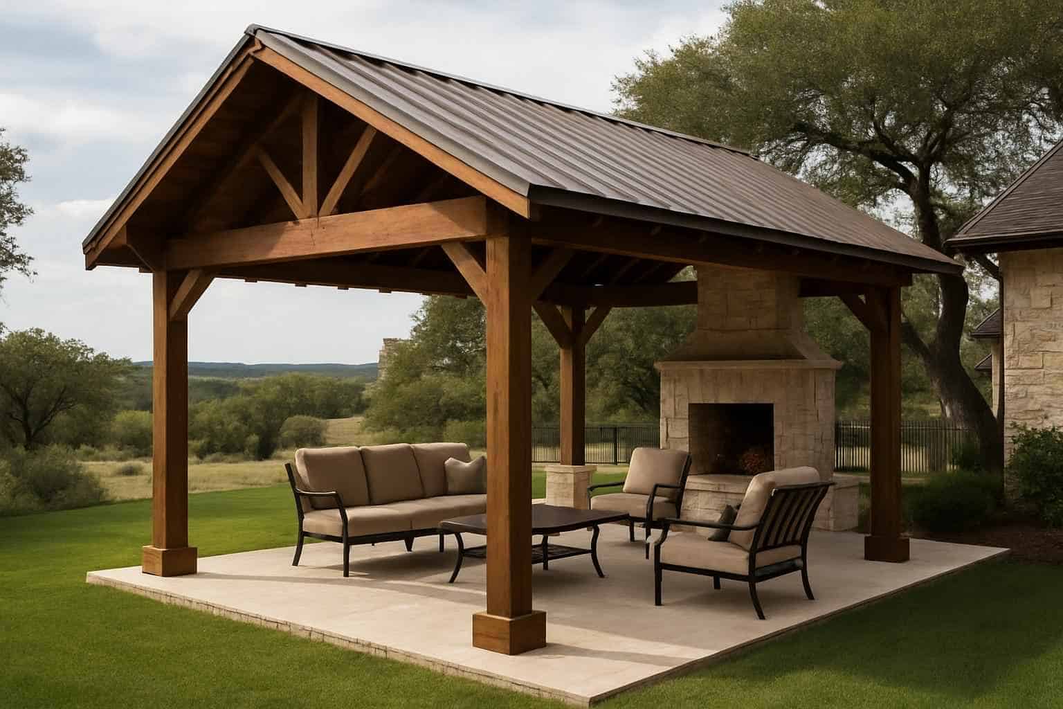 Patio Cover Installation Contractor In Luckenbach TX Freestanding Patio Cover Contractor in Luckenbach TX