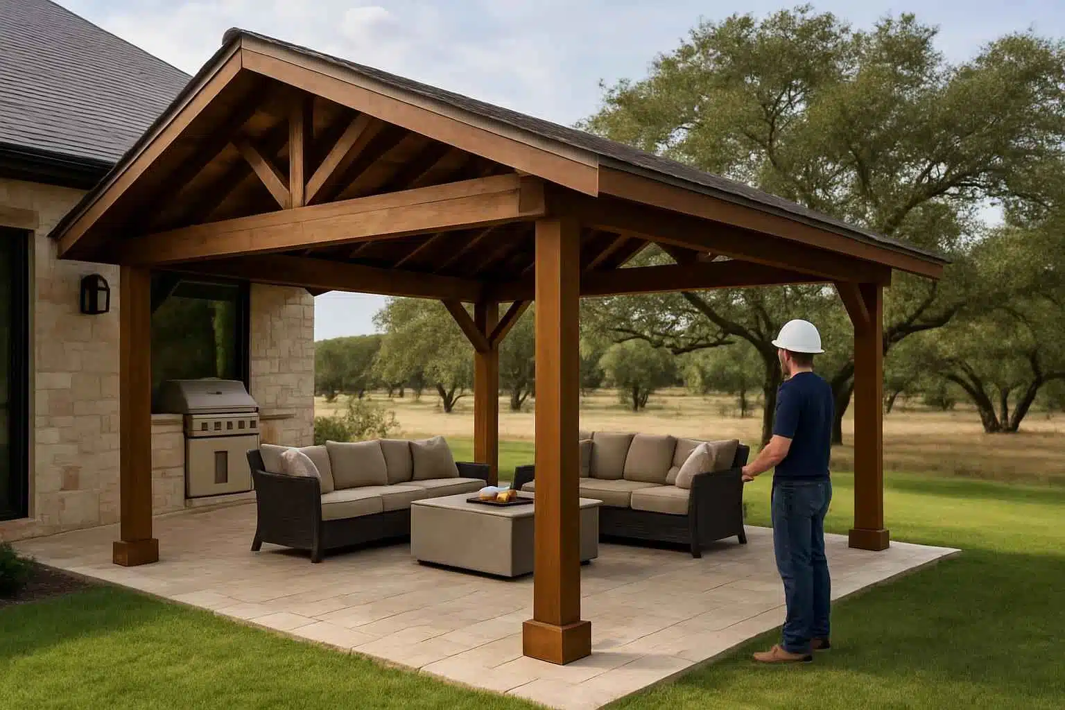 Patio Cover Installation Contractor In Stonewall TX Freestanding Patio Cover Contractor in Stonewall TX