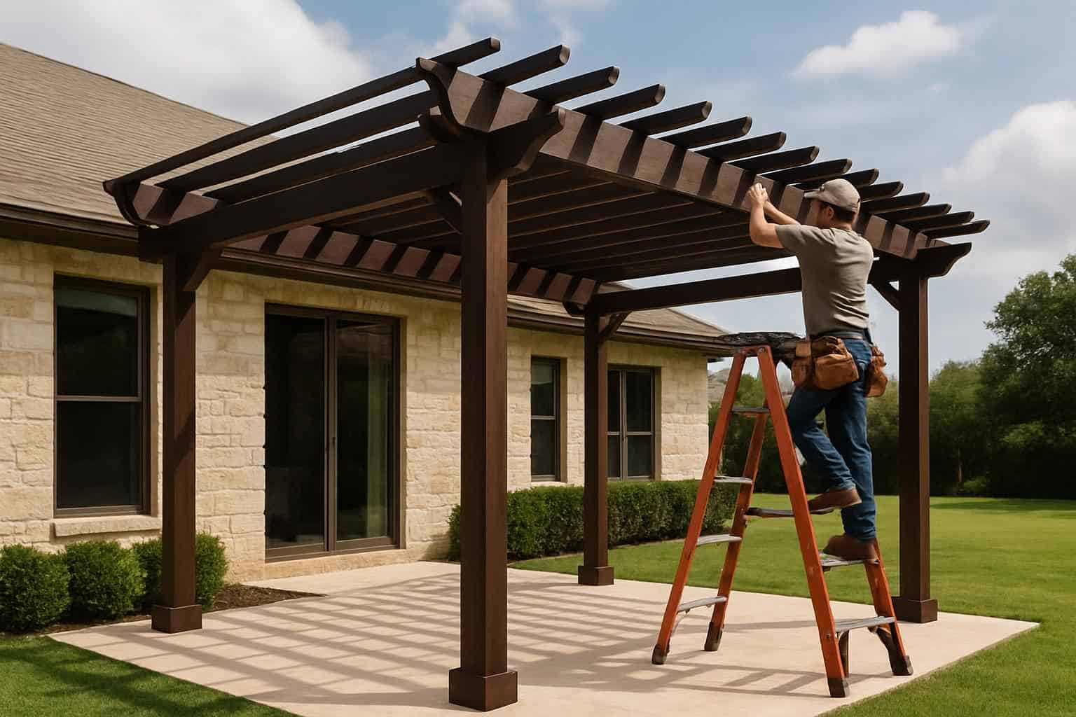 Pergola Contractor In Fredericksburg TX Freestanding Pergola Installer in Fredericksburg TX