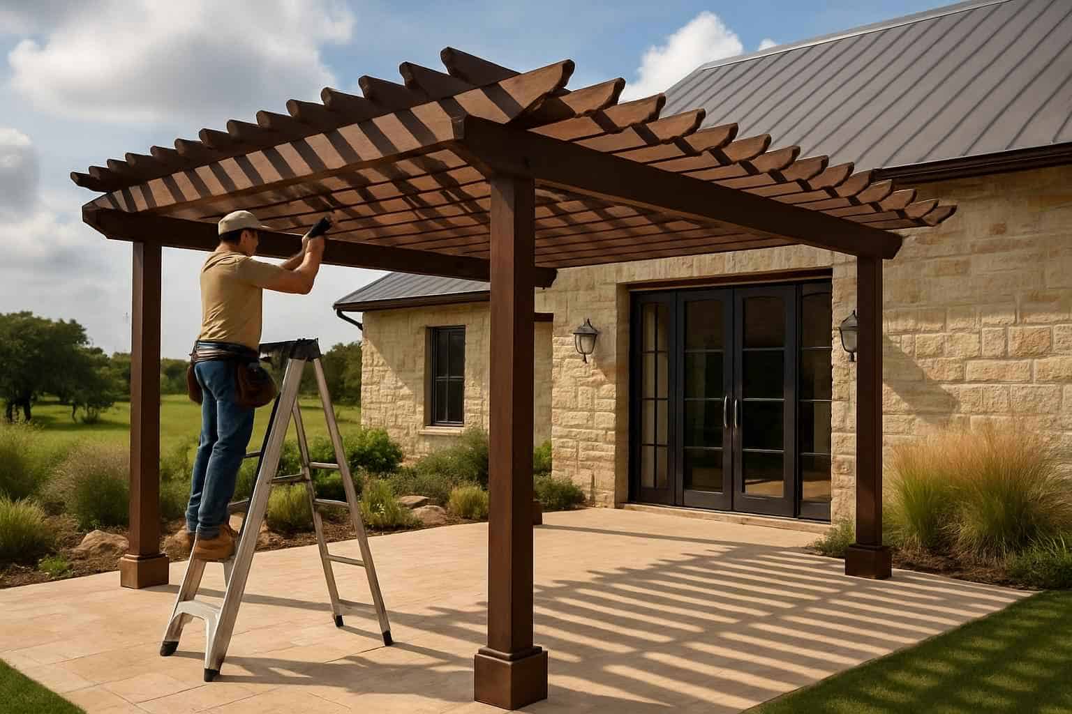 Pergola Contractor In Luckenbach TX Freestanding Pergola Installer in Luckenbach TX