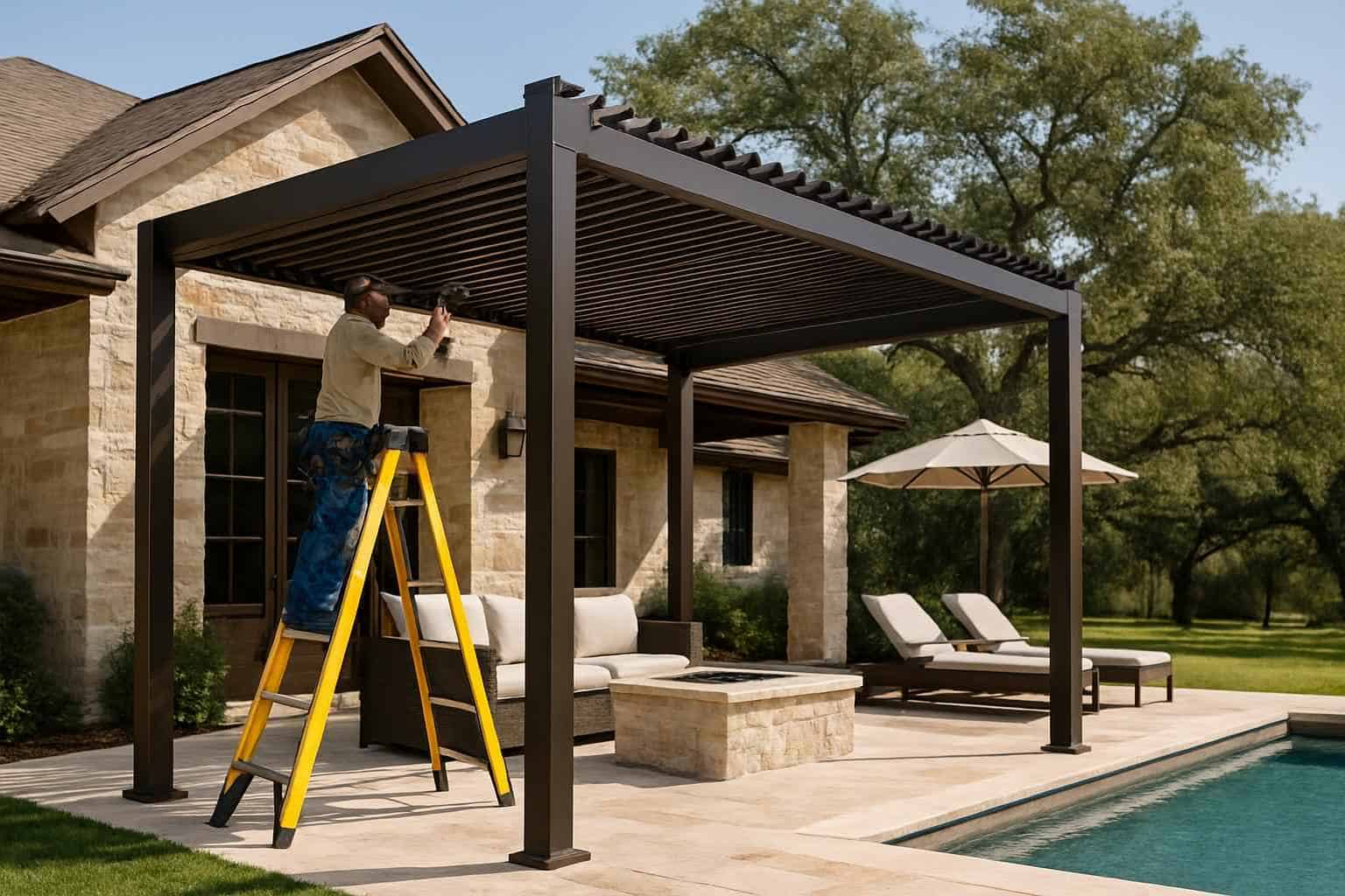 Pergola Contractor In Stonewall TX Freestanding Pergola Installer in Stonewall TX