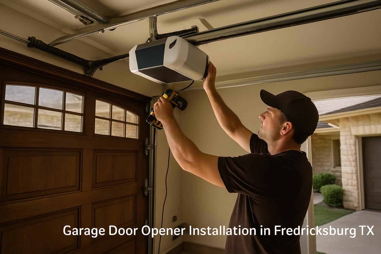 Garage Door Installation Contractor In Fredericksburg TX Garage Door Opener Installation in Fredericksburg TX