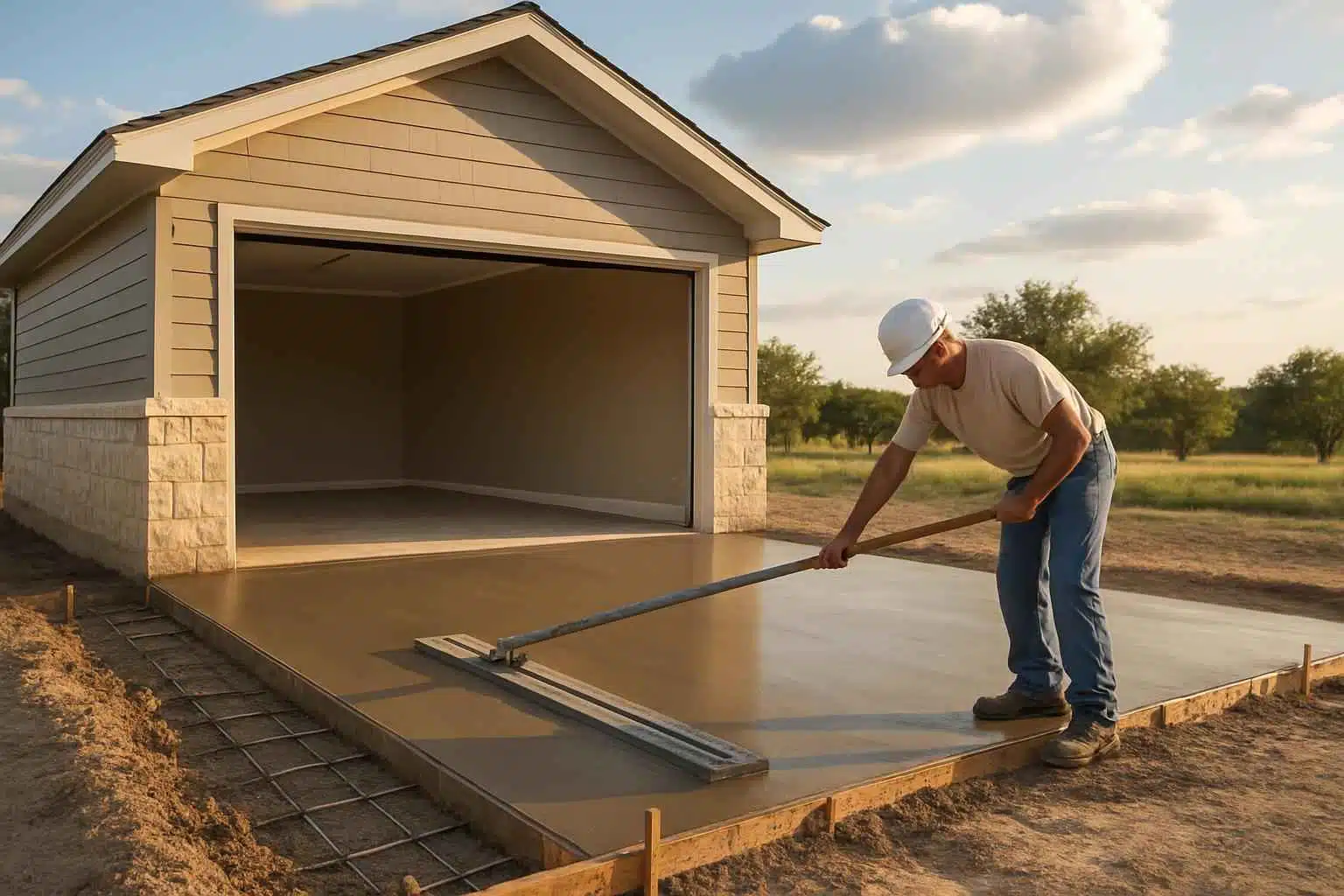 Garage Slab Installation Service in Luckenbach TX