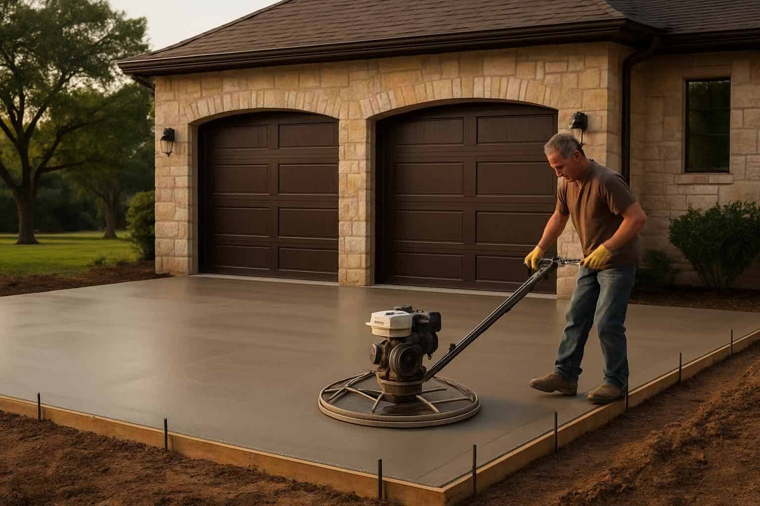 Garage Slab Installation Service in Stonewall TX
