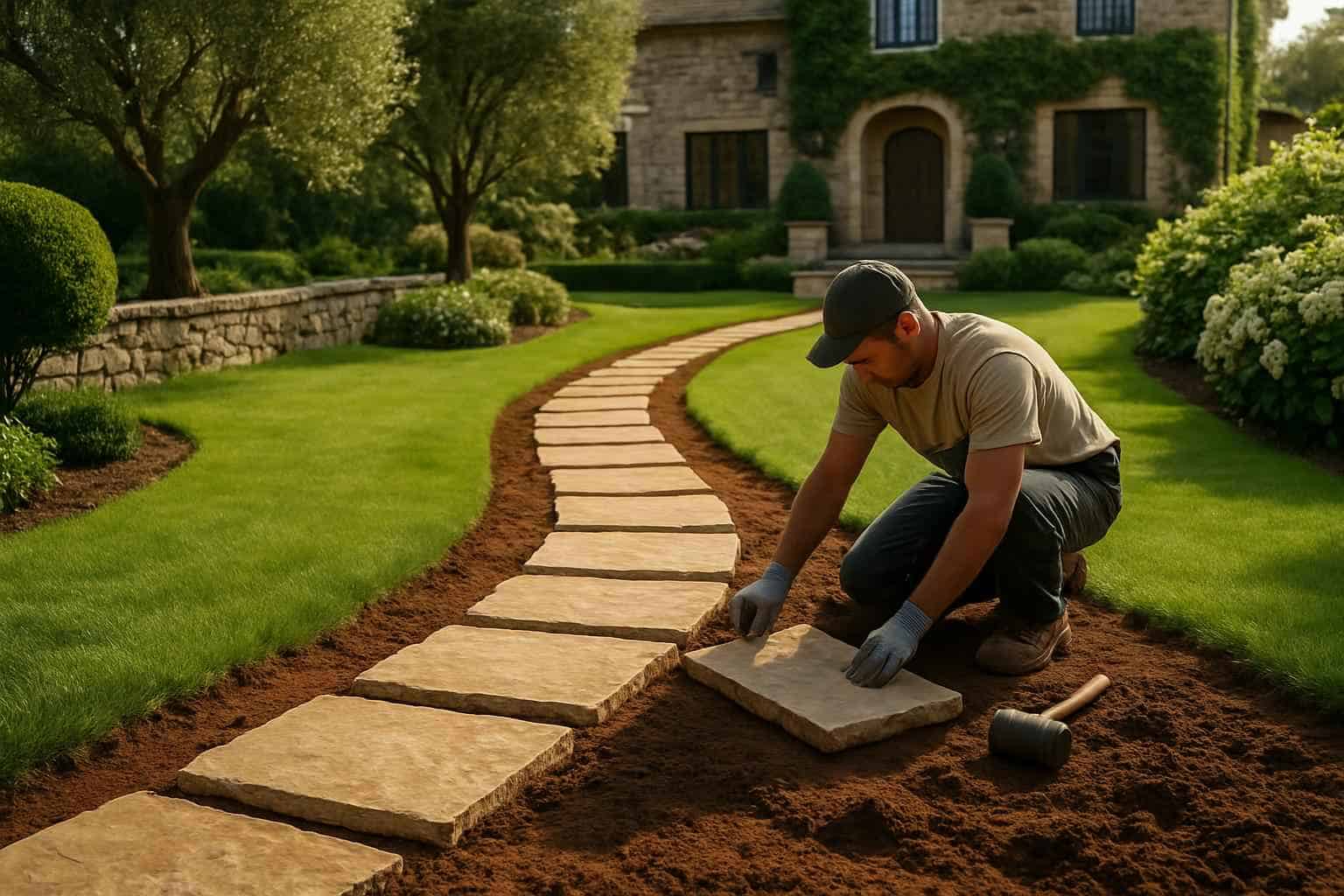 Garden Path Installation Service in Stonewall TX