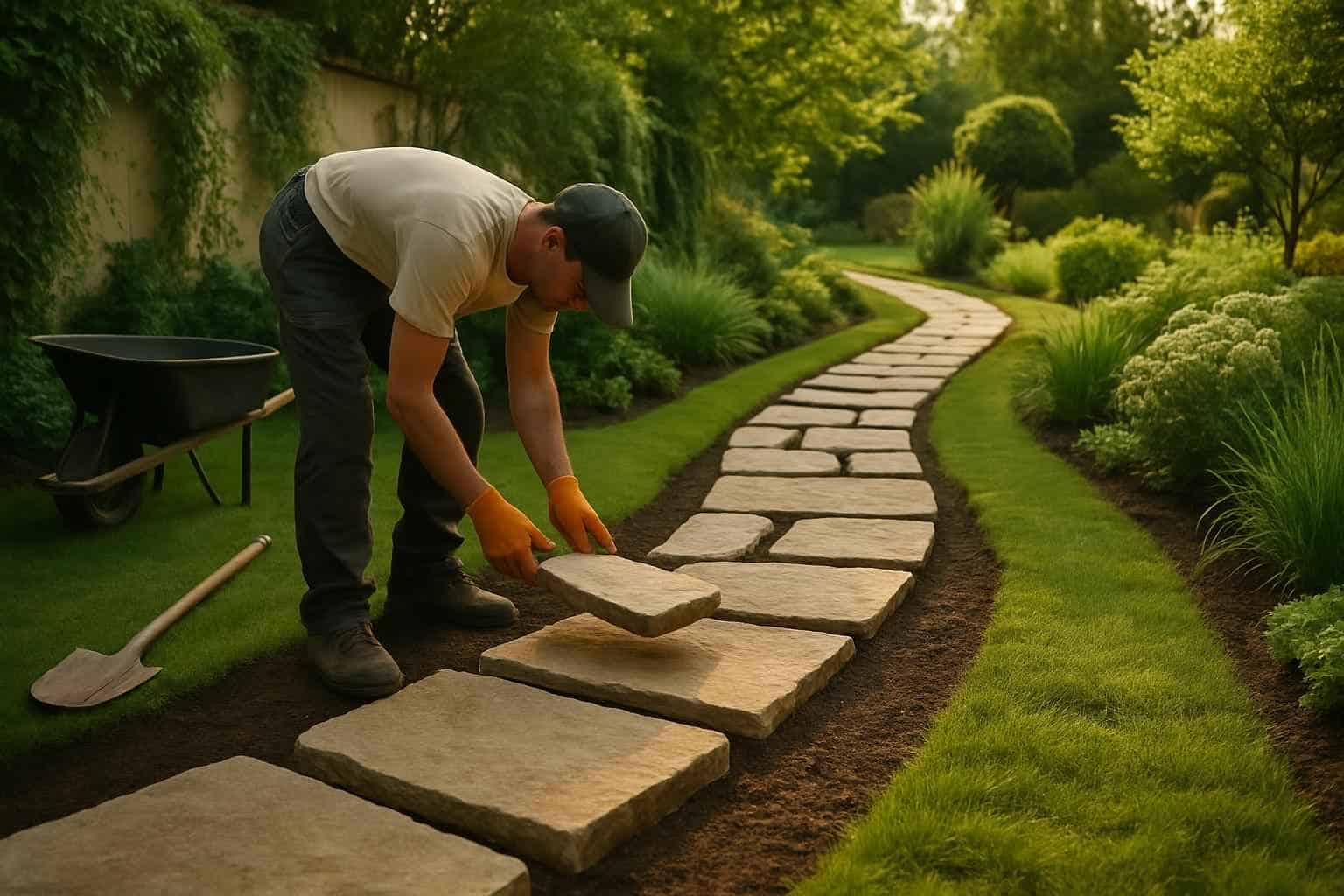 Garden Path Installation Service in Willow City TX