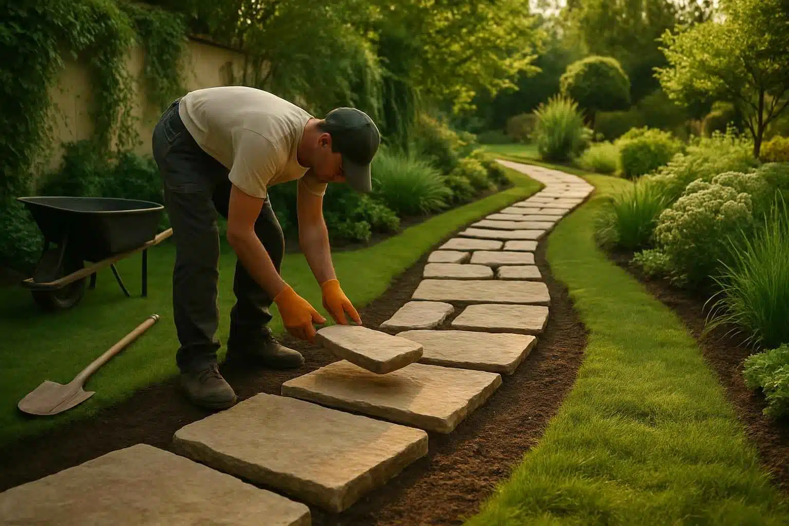 Garden Path Installation Service in Willow City TX
