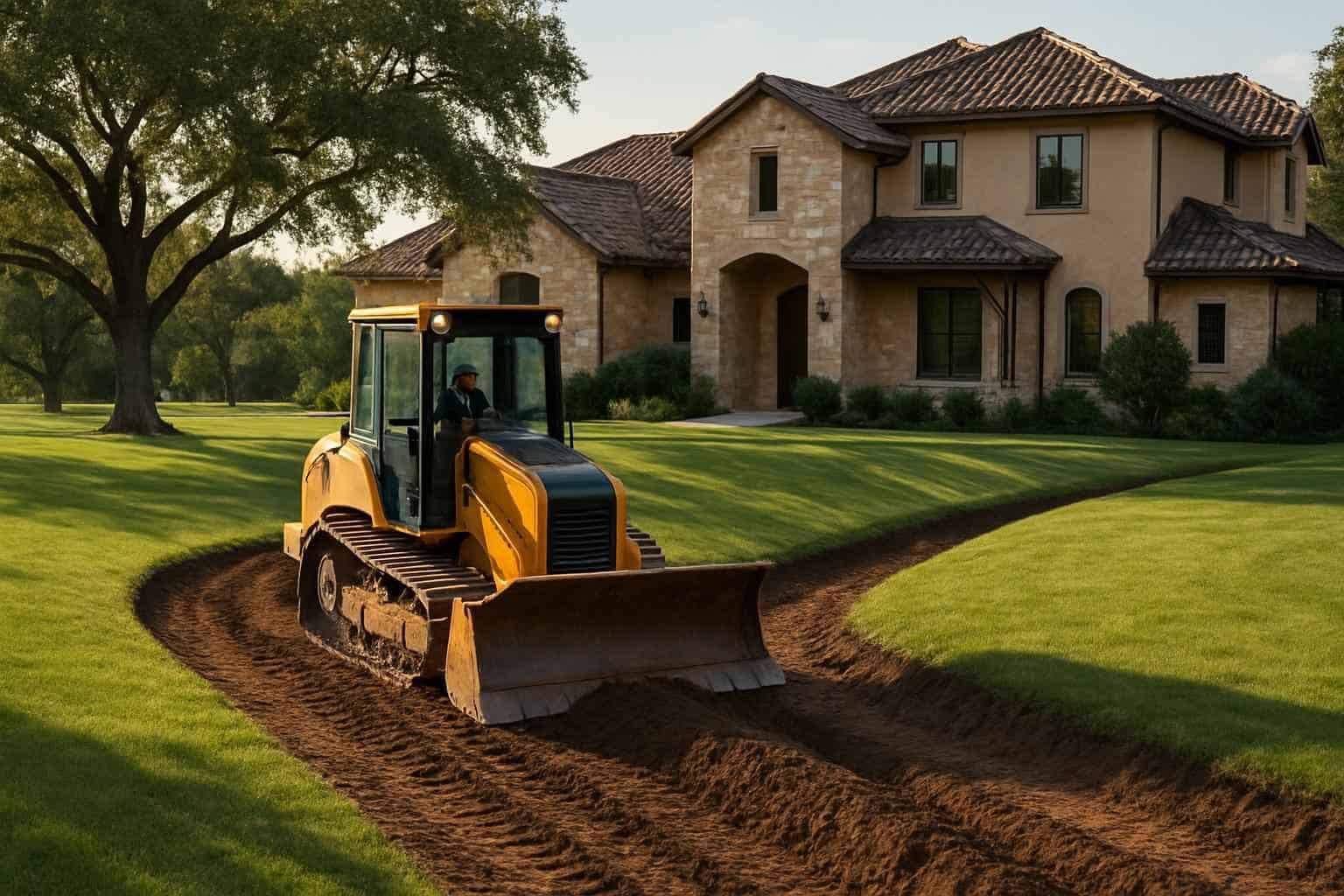 Grading Swale Contractor in Hye TX