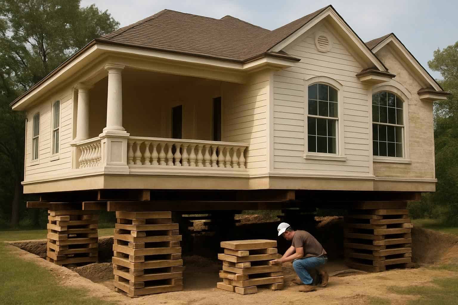 Foundation Repair Pier Beam Contractor In Hye TX House Lifting Shimming Contractor in Hye TX