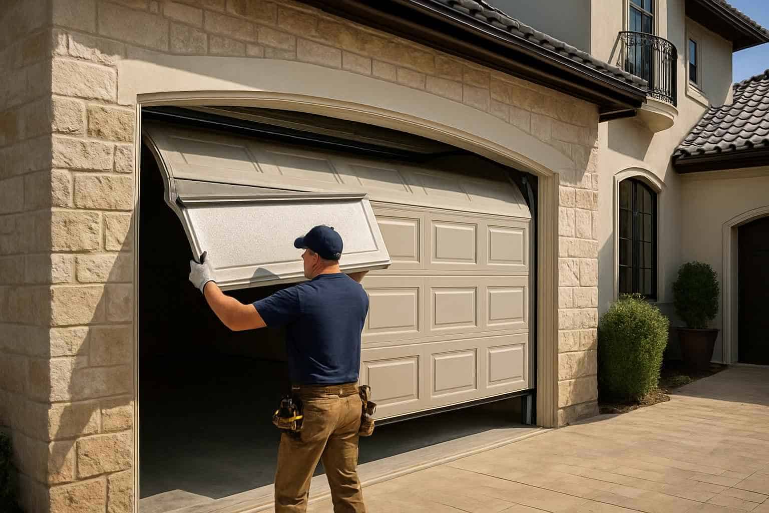 Garage Door Installation Contractor In Fredericksburg TX Insulated Garage Door Installation Service in Fredericksburg TX